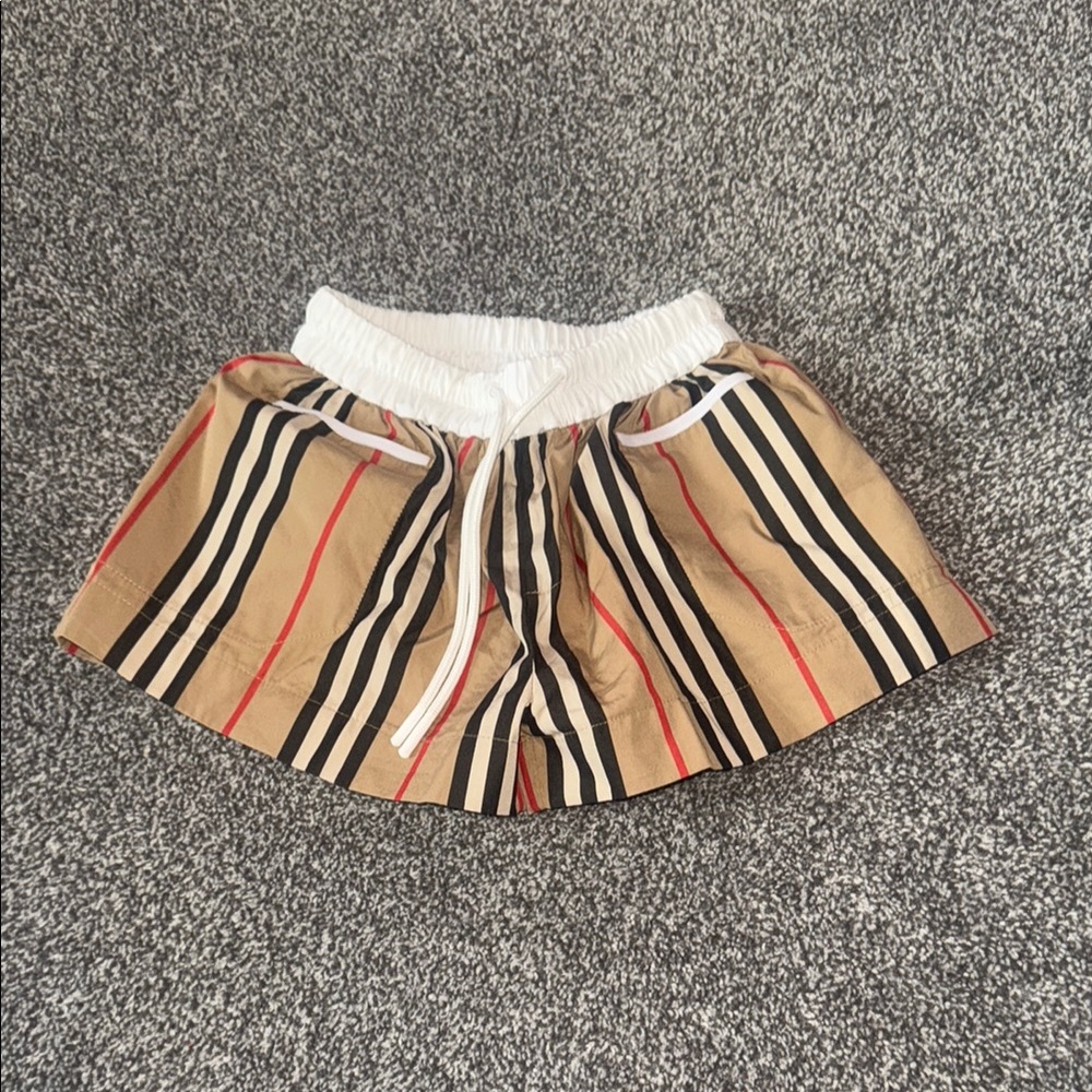 Burberry Plaid Print Shorts
